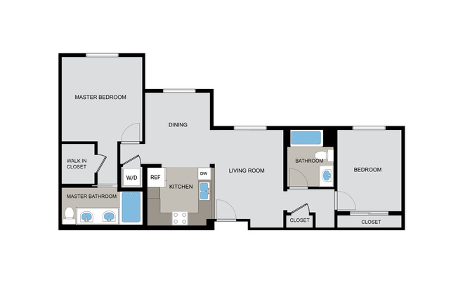 2 beds, 2 baths, 1,082 sqft, $3,575, Unit 330