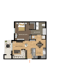 1 bed, 1 bath, 733 sqft, $1,675