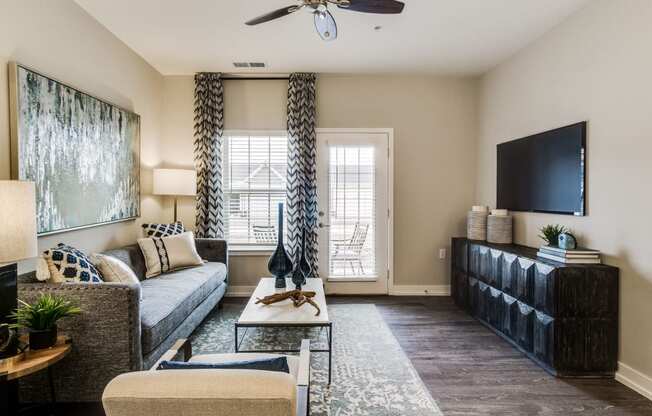 Modern Living Room at 24 at Bloomfield, Michigan