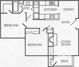 2 beds, 1 bath, 839 sqft, $1,775