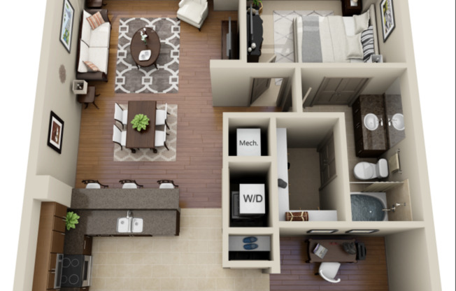 1 bed, 1 bath, 950 sqft, $5,407