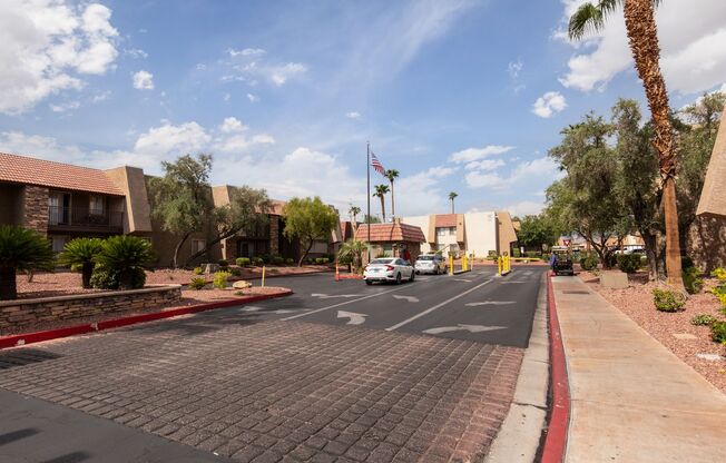 First floor unit in guard gated SW community with pool, spa, exercise room, tennis