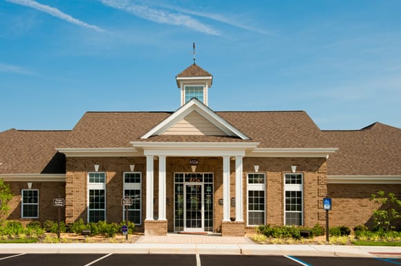 Community clubhouse and leasing office entrance