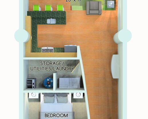 1 bed, 1 bath, 902 sqft, $1,950, Unit 205