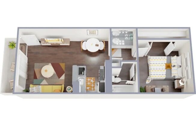 1 bed, 1 bath, 600 sqft, $1,220, Unit 259