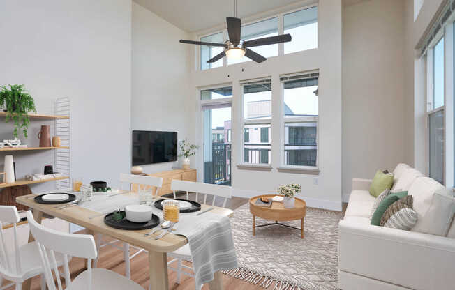 Living Room with Hard Surface Flooring