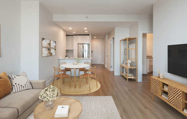Living Room with Hard Surface Flooring