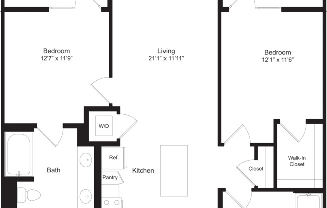 2 beds, 2 baths, 1,118 sqft, $3,910, Unit 241