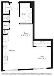 Studio, 1 bath, 586 sqft, $1,691