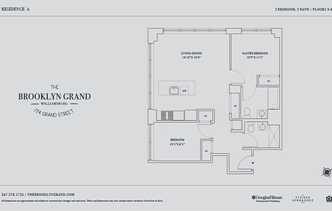 2 beds, 2 baths, $5,894, Unit 3A