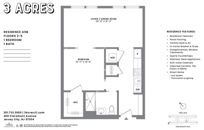1 bed, 1 bath, 780 sqft, $2,675, Unit 4106