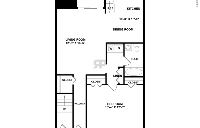 1 bed, 1 bath, 850 sqft, $1,342