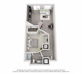 1 bed, 1 bath, 650 sqft, $1,179