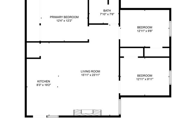 3 beds, 1 bath, 1,250 sqft, $1,999, Unit 3015 - P1