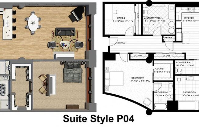 2 beds, 2.5 baths, 3,070 sqft, $4,420