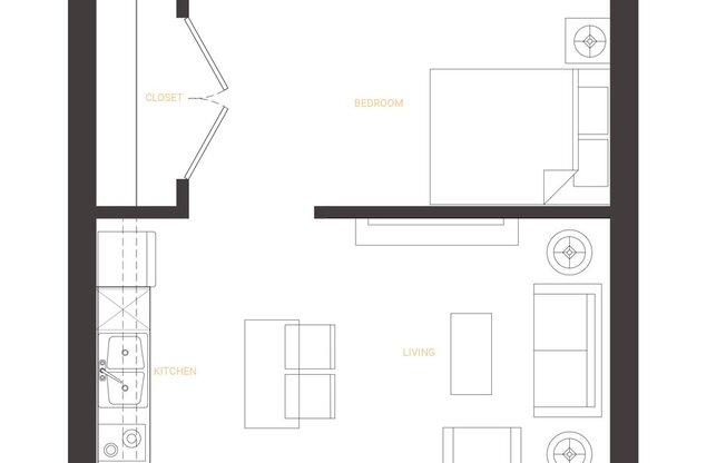 1 bed, 1 bath, 460 sqft, $1,125, Unit #219