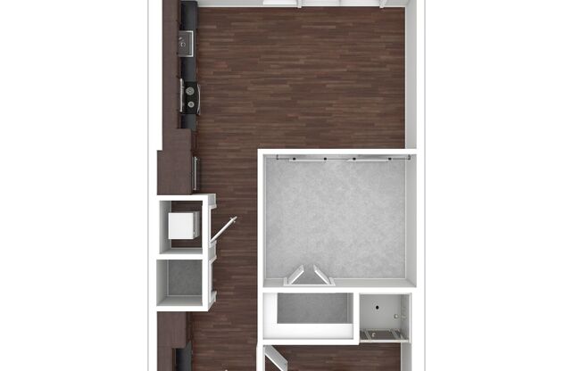 Studio, 1 bath, 540 sqft, $1,365