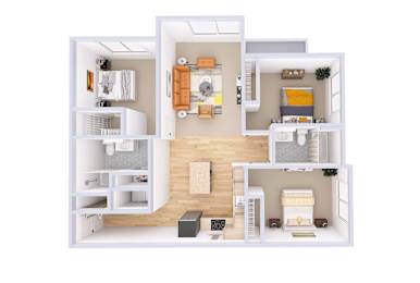 3 beds, 2 baths, 1,301 sqft, $2,280