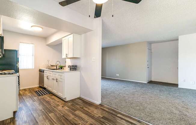 Papago Crossing in Phoenix, Arizona Kitchen and Living Room