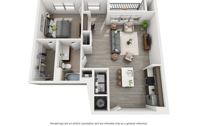 1 bed, 1 bath, $1,663