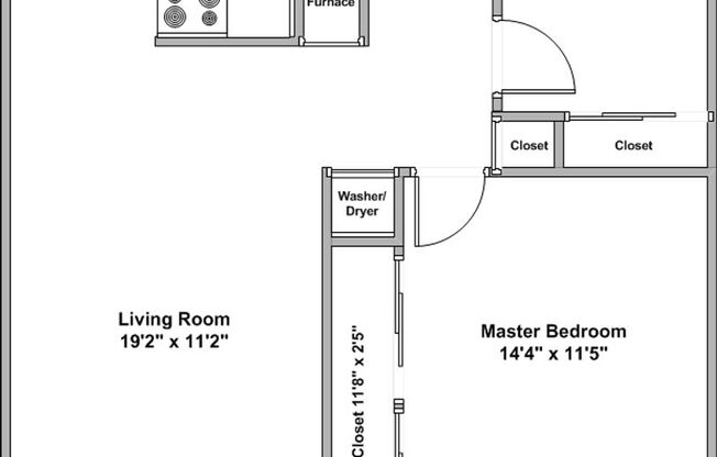 2 beds, 1 bath, 855 sqft, $895, Unit 8542E