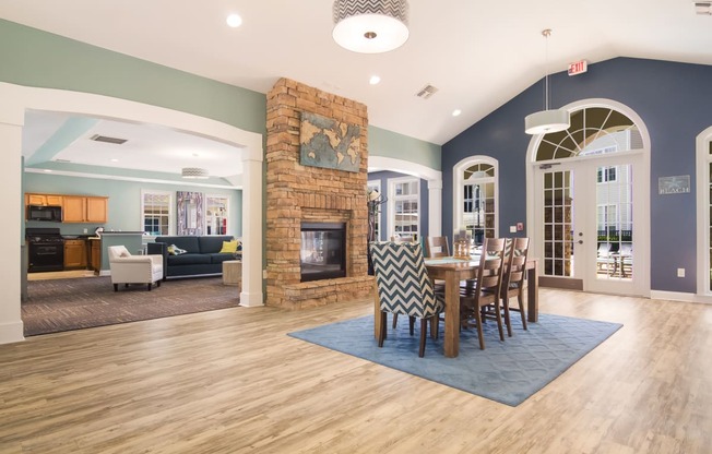 Elegant and welcoming lobby with comfortable seating at Angel Landing apartments in Pensacola, FL