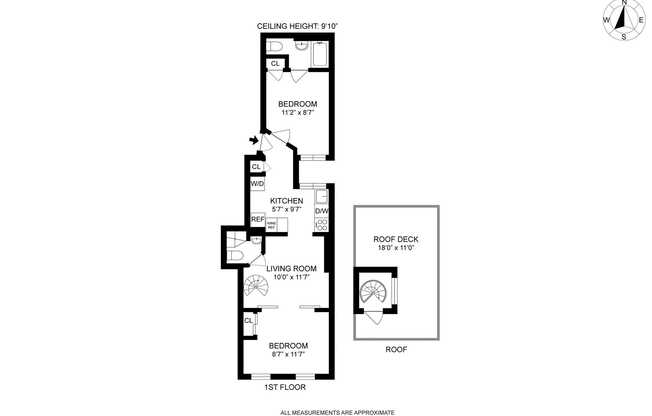 2 beds, 2 baths, $3,800, Unit 5A