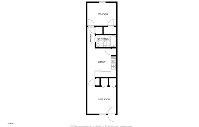 1 bed, 1 bath, 575 sqft, $973, Unit 71