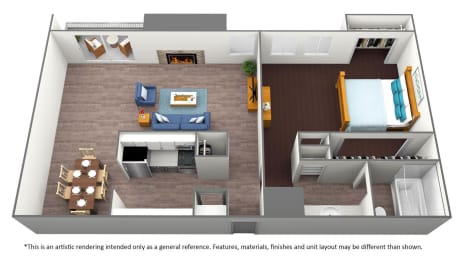 1 bed, 1 bath, 680 sqft, $1,350