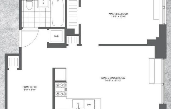 1 bed, 1 bath, $5,695, Unit 13C