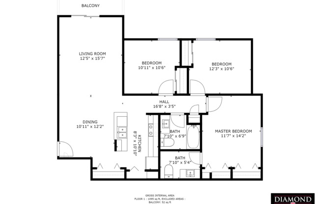 3 beds, 1.5 baths, 1,100 sqft, $1,845, Unit 2021-308