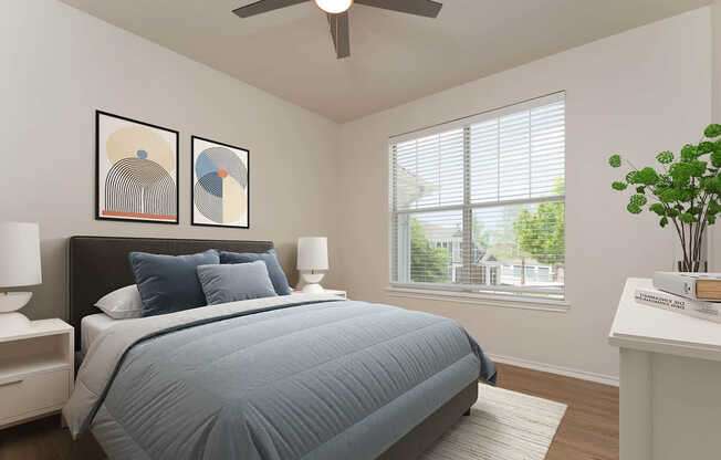Bedroom with Hard Surface Flooring
