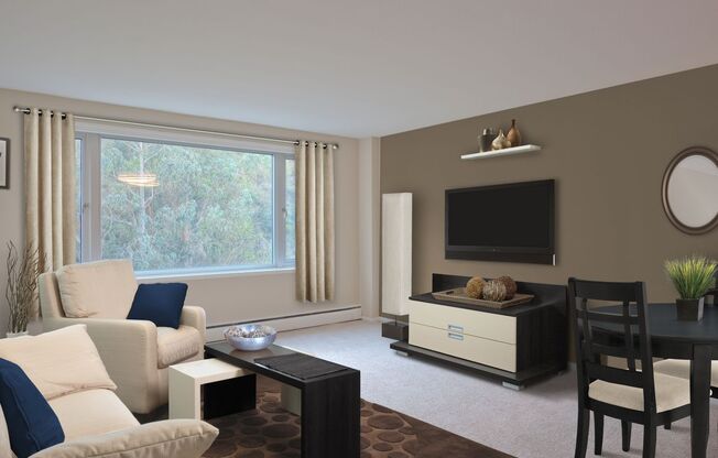 Studio, 1 bath, 332 sqft, $3,542, Unit 1-2M