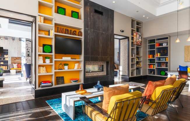 Clubroom With TV at Indigo 301 Apartments, Pennsylvania
