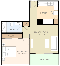 1 bed, 1 bath, $2,325