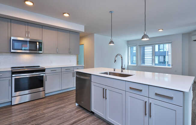 Kitchen with Stainless Steel Appliances