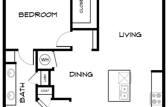 1 bed, 1 bath, 776 sqft, $1,614