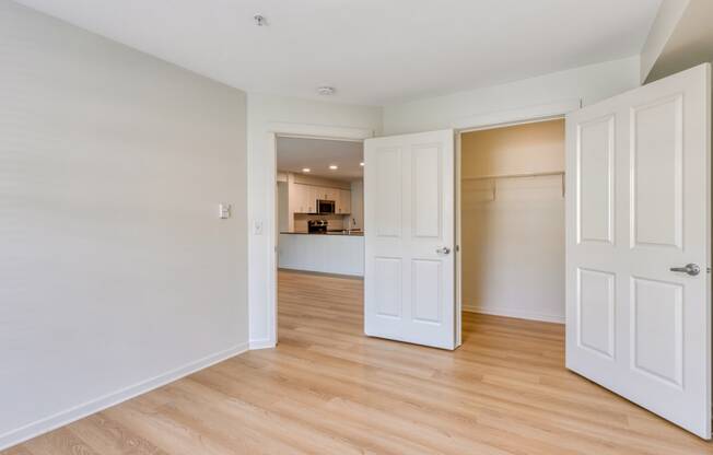 Ample closet space at Tera Apartments, Kirkland, Washington