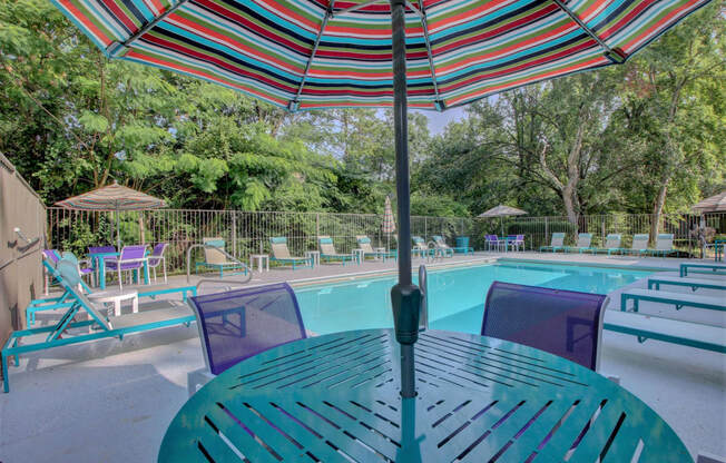 our apartments showcase a swimming pool