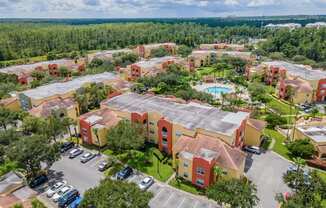 Aerial View of Mission Club Apartments in Orlando, FL