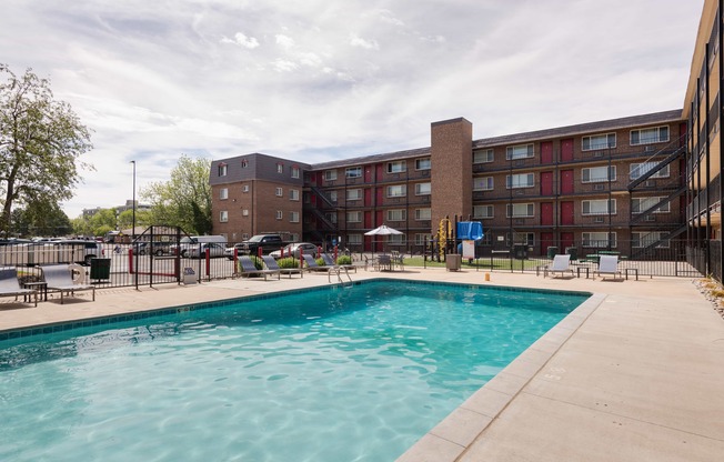 the swimming pool at our hotel