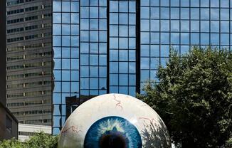 Dallas’ public art scene comes alive with The Eye, a bold and iconic installation minutes from Modera St. Paul.
