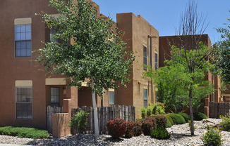 Well-maintained grounds at Best Apartments in Santa Fe NM