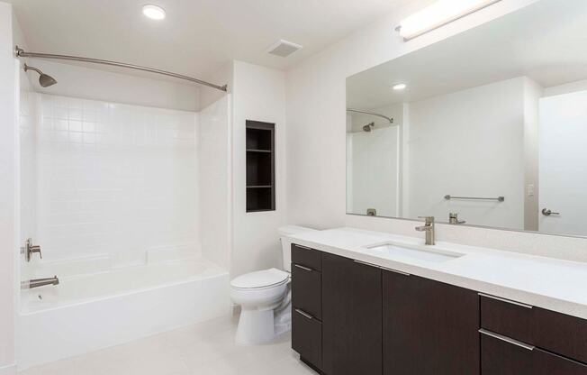 White Bathroom at Elements Apartments*, Irvine