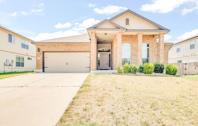 Available NOW!!!! This charming 1 story, 4 bedroom, 2.5 bath house could be your next home! Beautiful wood look flooring in the family room, kitchen, dining and hall with ceramic tile in the laundry room and bath rooms. The bedrooms have carpet flooring.