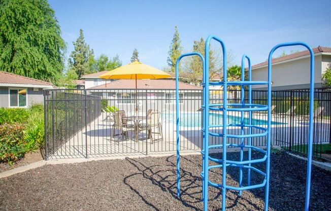 Ample And Open Play Area at Courtyard at Central Park Apartments, Fresno, CA