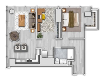 1 bed, 1 bath, $3,835