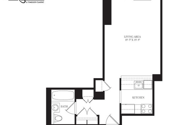 Studio, 1 bath, $5,000, Unit 1405