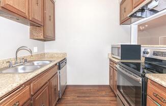 The banquet hall at Crystal Tree comes with a kitchen 