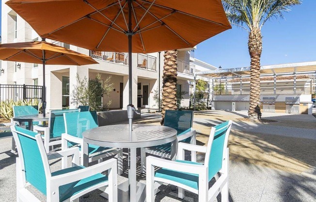 BBQ Area with Patio Set at Haven at La Mesa, California, 91942